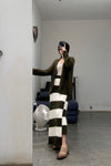 SWAYING/KNIT Mohair Striped Skirt SW212XZ01